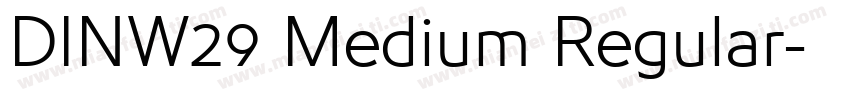 DINW29 Medium Regular字体转换
